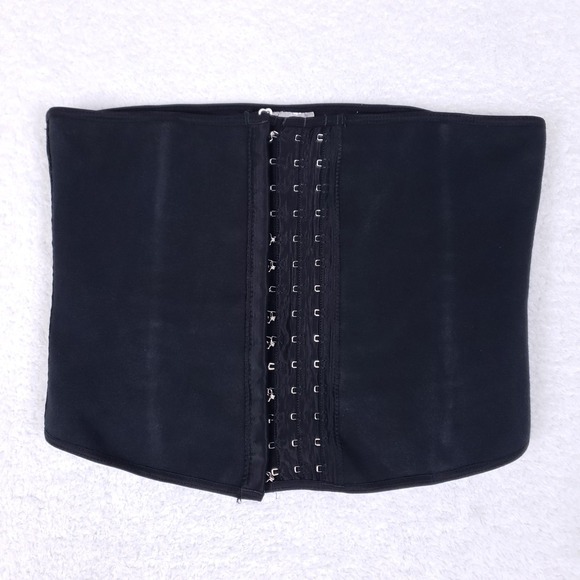 Tissini Waist Trainer Faja Cincher Black Hook And Eye Shapewear Compression Sz M - Picture 1 of 7